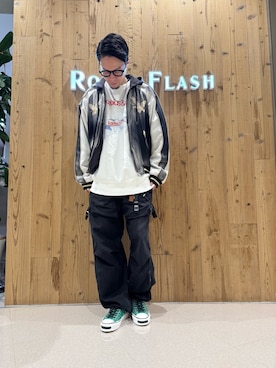 「アイテム（スカジャン）」を使った、akihiro_okadaさん（メンズ・175cm）の秋コーディネート