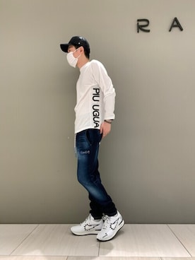 「muta（ムータ）のアイテム（帽子）」を使った、akihiro_okadaさん（メンズ・175cm）の夏コーディネート