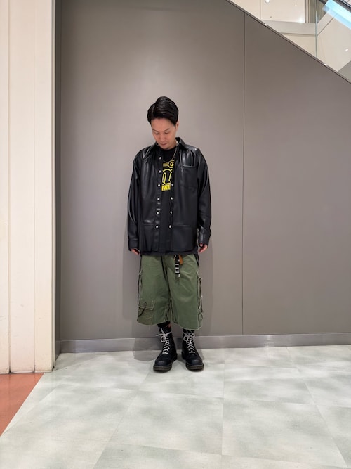 GEN_DAI/ゲンダイ/FAKE LEATHER SHIRT（シャツ/ブラウス