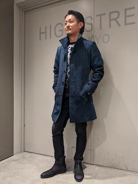 「アイテム（その他シューズ）」を使った、HIGH STREET_officialさん（メンズ・175cm）の秋コーディネート
