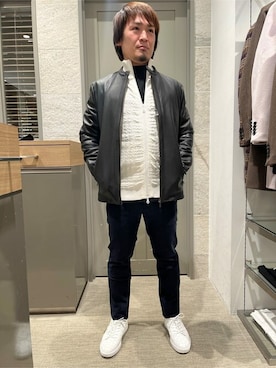 「アイテム（その他シューズ）」を使った、HIGH STREET_officialさん（メンズ・169cm）の冬コーディネート