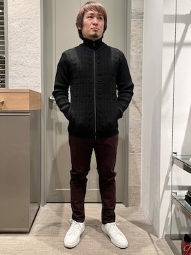 「アイテム（その他シューズ）」を使った、HIGH STREET_officialさん（メンズ・169cm）の冬コーディネート