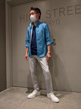 HIGH STREET_officialさん（メンズ・166cm）の夏コーディネート
