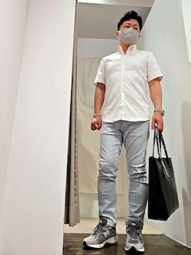 「アイテム（トートバッグ）」を使った、HIGH STREET_officialさん（メンズ・165cm）の夏コーディネート