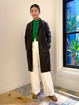 「caban」｜Hanada_TOMORROWLANDさん（レディース・166cm）の冬コーディネート