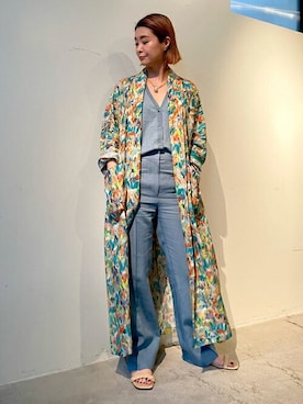 「TOMORROWLAND .B（トゥモローランドビー）のアイテム（その他アウター）」を使った、Hanada_TOMORROWLANDさん（レディース・166cm）の春コーディネート