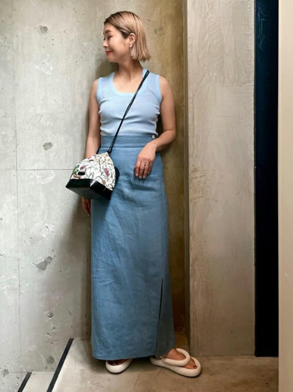 caban（キャバン）の「□ファインポリエステルリブ ノースリーブ