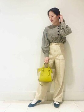 N. STAFFさん（レディース・159cm）の冬コーディネート