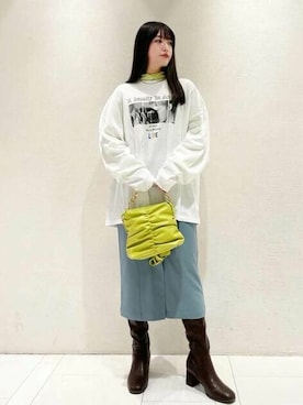 N. STAFFさん（レディース・163cm）の冬コーディネート