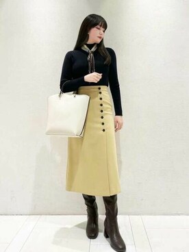 N. STAFFさん（レディース・165cm）の冬コーディネート