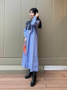 N. STAFFさん(レディース・157cm)の冬コーディネート