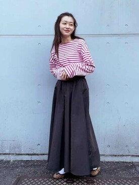 N. STAFFさん(レディース・157cm)の冬コーディネート