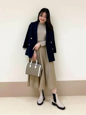 N. STAFFさん(レディース・166cm)の冬コーディネート