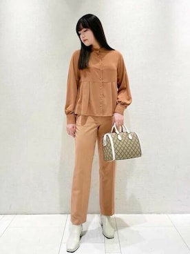 N. STAFFさん（レディース・163cm）の冬コーディネート