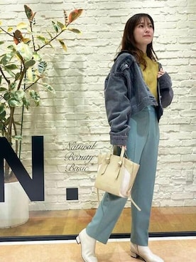 「N.（N. Natural Beauty Basic）（エヌエヌナチュラルビューティーベーシック）のアイテム（その他アウター）」を使った、N. STAFFさん（レディース・158cm）の冬コーディネート