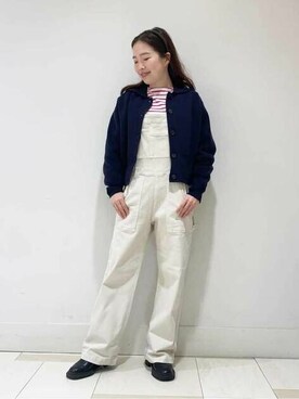 「N.（N. Natural Beauty Basic）（エヌエヌナチュラルビューティーベーシック）のアイテム（サロペット/オーバーオール）」を使った、N. STAFFさん（レディース・159cm）の冬コーディネート