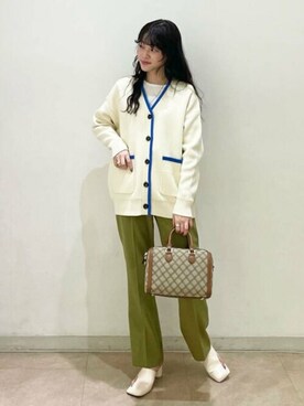 N. STAFFさん（レディース・157cm）の冬コーディネート