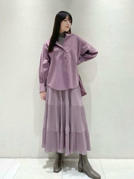 N. STAFFさん（レディース・163cm）の冬コーディネート