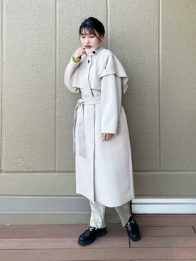 「N.（N. Natural Beauty Basic）（エヌエヌナチュラルビューティーベーシック）のアイテム（その他アウター）」を使った、N. STAFFさん（レディース・157cm）の冬コーディネート