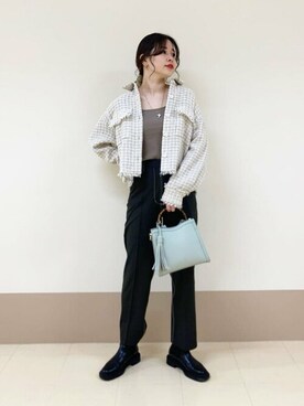「N.（N. Natural Beauty Basic）（エヌエヌナチュラルビューティーベーシック）のアイテム（ブルゾン）」を使った、N. STAFFさん（レディース・166cm）の冬コーディネート