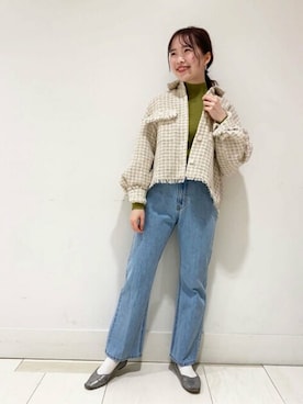 「N.（N. Natural Beauty Basic）（エヌエヌナチュラルビューティーベーシック）のアイテム（ブルゾン）」を使った、N. STAFFさん（レディース・159cm）の冬コーディネート