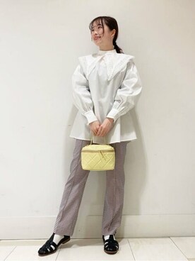 N. STAFFさん（レディース・159cm）の冬コーディネート