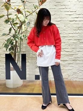 N. STAFFさん（レディース・158cm）の春コーディネート