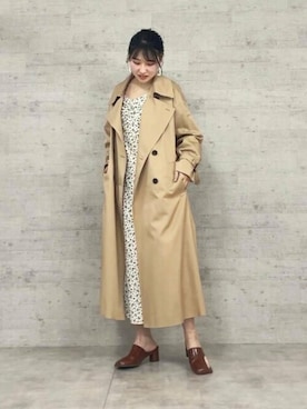 「N.（N. Natural Beauty Basic）（エヌエヌナチュラルビューティーベーシック）のアイテム（トレンチコート）」を使った、N. STAFFさん（レディース・157cm）の春コーディネート