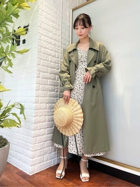 「N.（N. Natural Beauty Basic）（エヌエヌナチュラルビューティーベーシック）のアイテム（トレンチコート）」を使った、N. STAFFさん（レディース・163cm）の春コーディネート