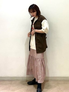 「N.（N. Natural Beauty Basic）（エヌエヌナチュラルビューティーベーシック）のアイテム（その他アウター）」を使った、N. STAFFさん（レディース・160cm）の春コーディネート