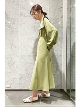 「お呼ばれ」｜「アイテム（サンダル）」を使った、N. STAFFさん（レディース・164cm）の春コーディネート