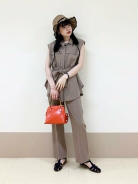 「N.（N. Natural Beauty Basic）（エヌエヌナチュラルビューティーベーシック）のアイテム（その他アウター）」を使った、N. STAFFさん（レディース・166cm）の春コーディネート