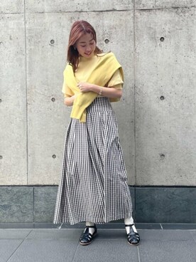 N. STAFFさん（レディース・157cm）の春コーディネート