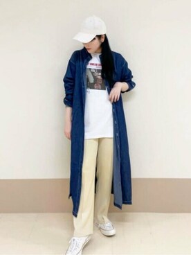 「N.（N. Natural Beauty Basic）（エヌエヌナチュラルビューティーベーシック）のアイテム（キャップ）」を使った、N. STAFFさん（レディース・163cm）の春コーディネート
