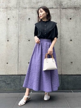 N. STAFFさん（レディース・157cm）の春コーディネート