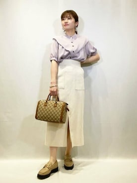 N. STAFFさん（レディース・158cm）の春コーディネート