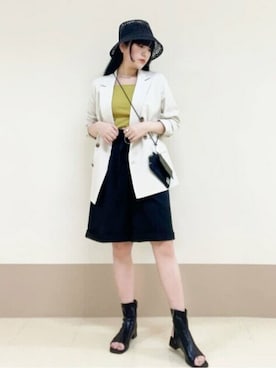 N. STAFFさん（レディース・163cm）の春コーディネート