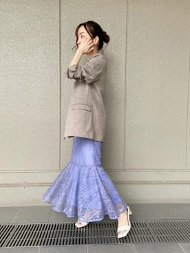 「N.（N. Natural Beauty Basic）（エヌエヌナチュラルビューティーベーシック）のアイテム（その他アウター）」を使った、N. STAFFさん（レディース・148cm）の春コーディネート