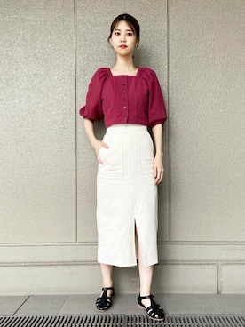 N. STAFFさん（レディース・164cm）の春コーディネート