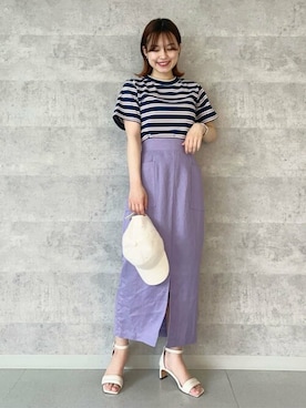 「N.（N. Natural Beauty Basic）（エヌエヌナチュラルビューティーベーシック）のアイテム（キャップ）」を使った、N. STAFFさん（レディース・156cm）の春コーディネート