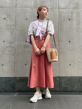 N. STAFFさん（レディース・157cm）の春コーディネート