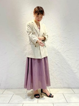 N. STAFFさん（レディース・154cm）の春コーディネート