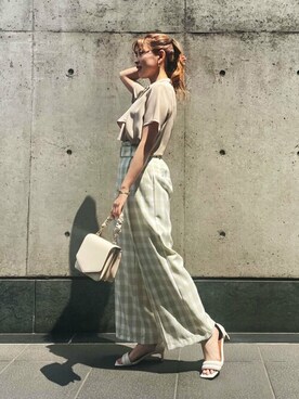 N. STAFFさん（レディース・157cm）の春コーディネート