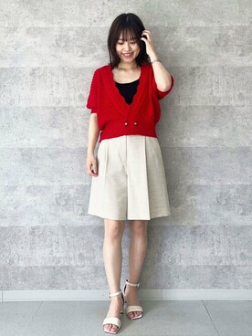 N. STAFFさん（レディース・156cm）の春コーディネート