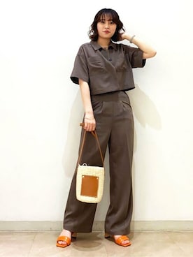 N. STAFFさん（レディース・160cm）の春コーディネート