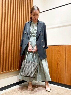 「N.（N. Natural Beauty Basic）（エヌエヌナチュラルビューティーベーシック）のアイテム（ジャケット/アウター）」を使った、N. STAFFさん（レディース・148cm）の春コーディネート