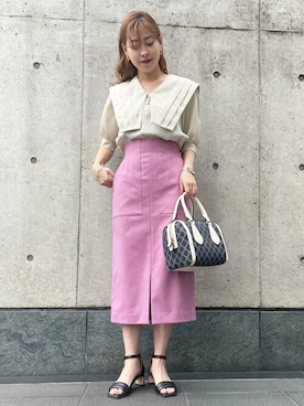 N. STAFFさん（レディース・157cm）の春コーディネート