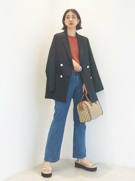 N. STAFFさん（レディース・158cm）の春コーディネート