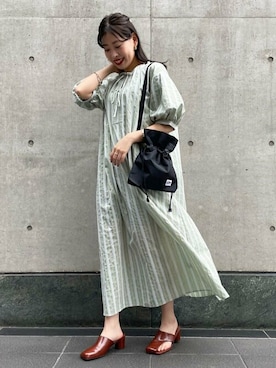 N. STAFFさん（レディース・157cm）の春コーディネート