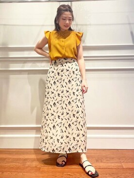 N. STAFFさん（レディース・158cm）の夏コーディネート